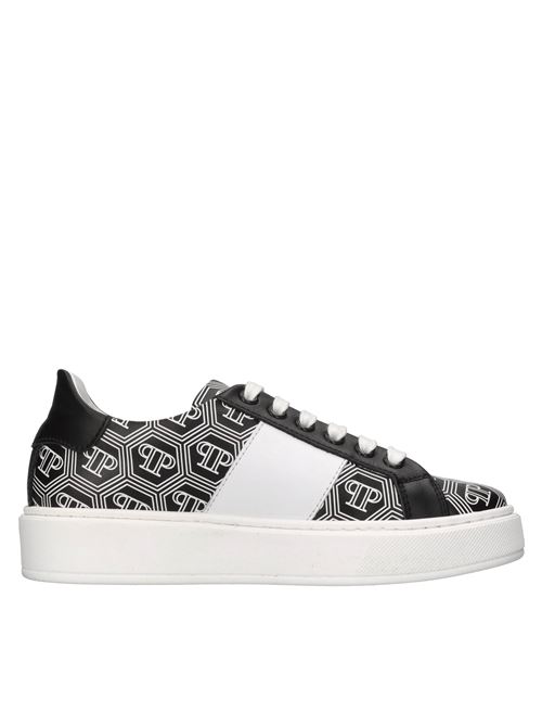 Sneakers in pelle PHILIPP PLEIN | 80019 GINEVRANERO-BIANCO